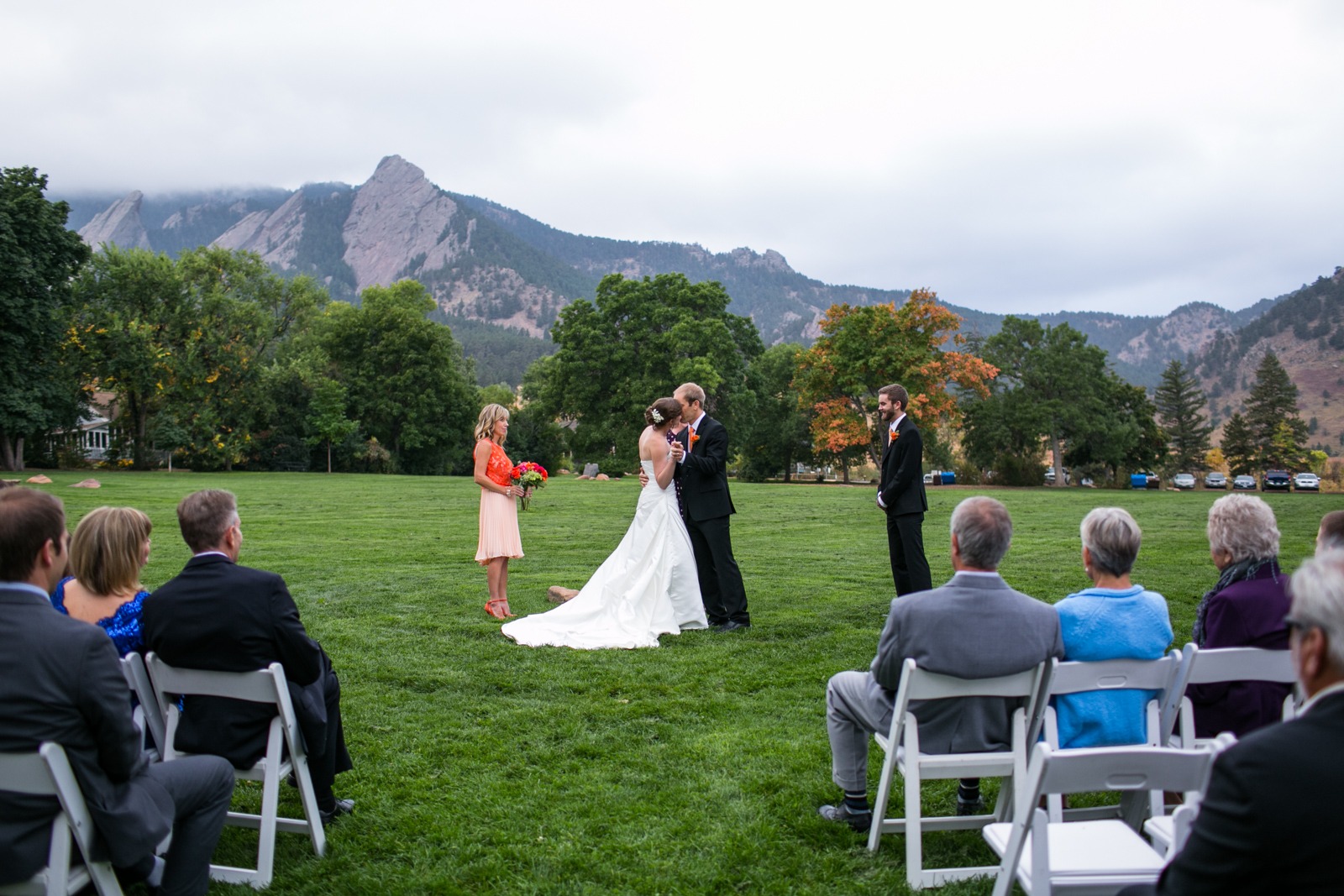 Boulder Chautauqua Wedding Ceremony Kiss Susannah Storch 25 Feb Boulder Chautauqua Wedding Ceremony Kiss