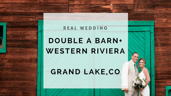blog post text announcing a grand lake co wedding