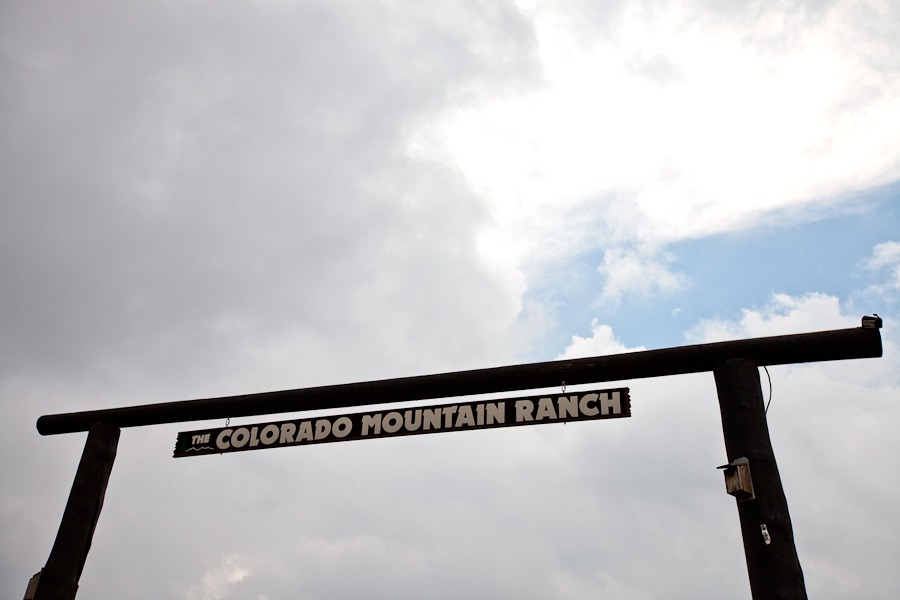 a sign that reads "The Colorado Mountain Ranch"