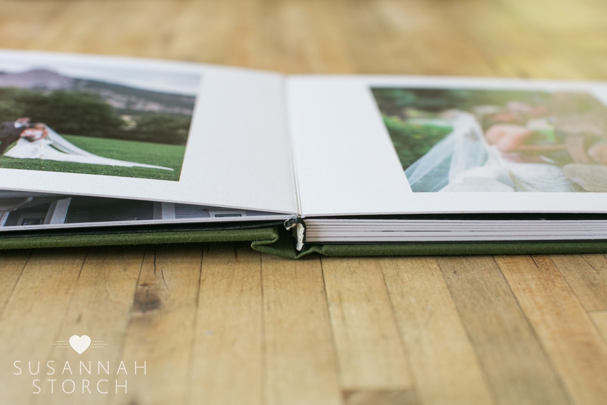 image of ultra thick wedding album pages