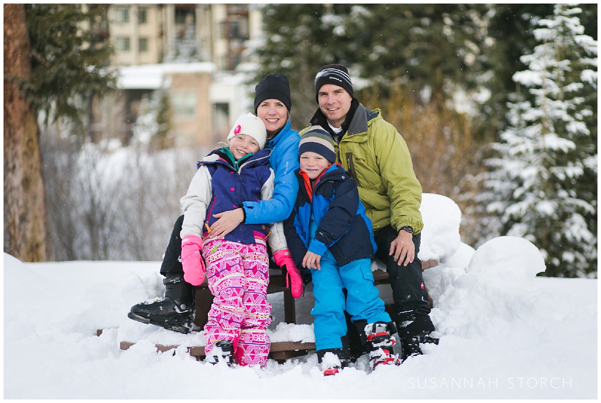 a winter park colorado family portrait