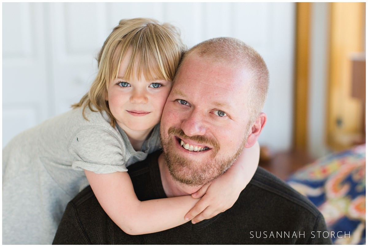 colorado photography -- family portrait of dad and daughter