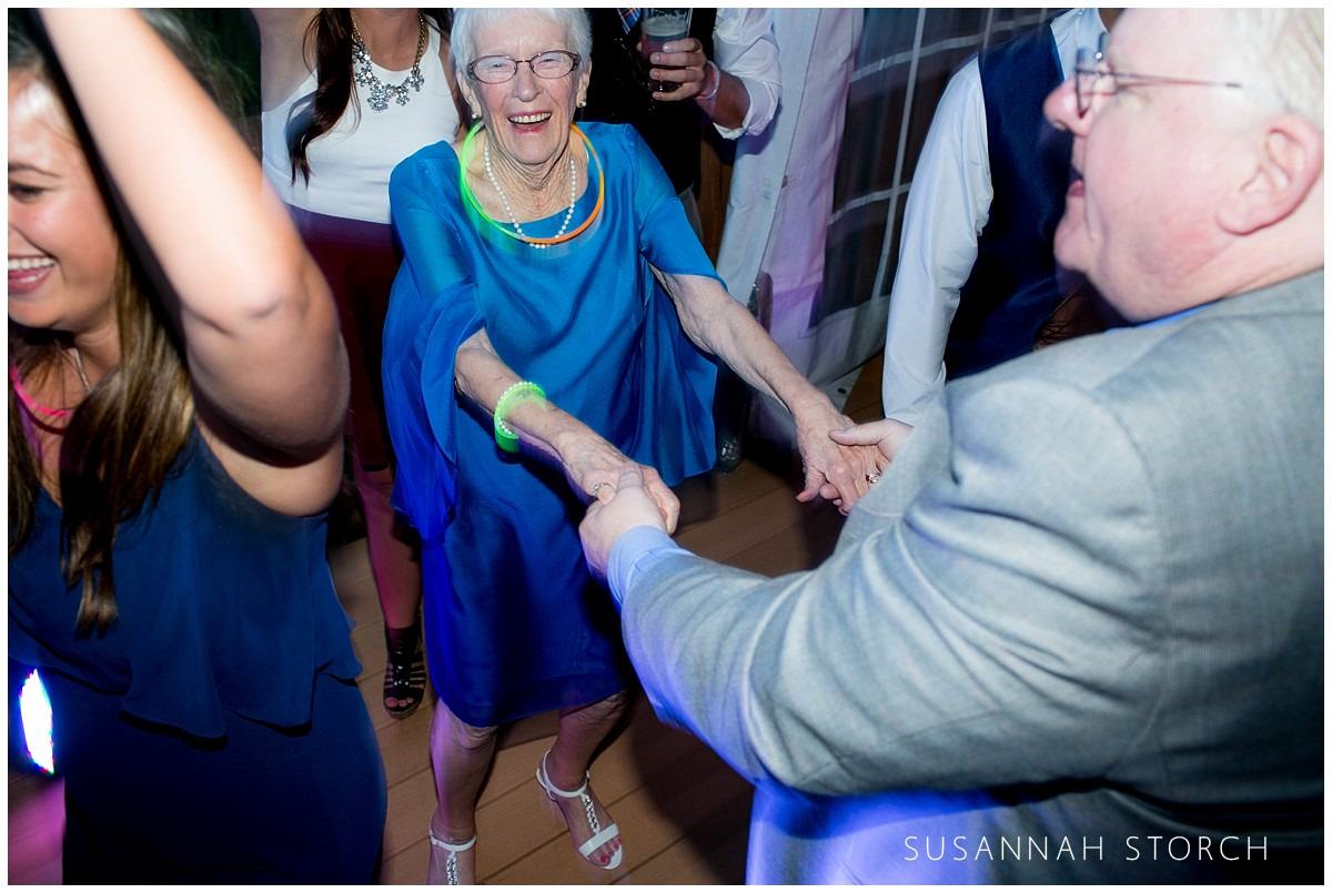 a grandma dances
