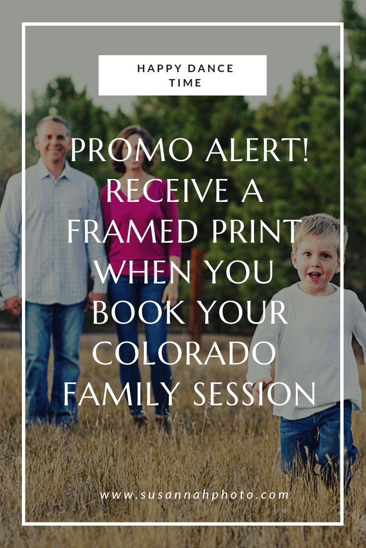 Promo Alert! Receive a Framed Print When You Book Your Colorado Family Session