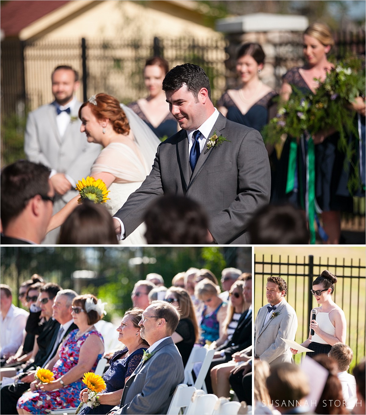 images of a highlands ranch mansion wedding ceremony