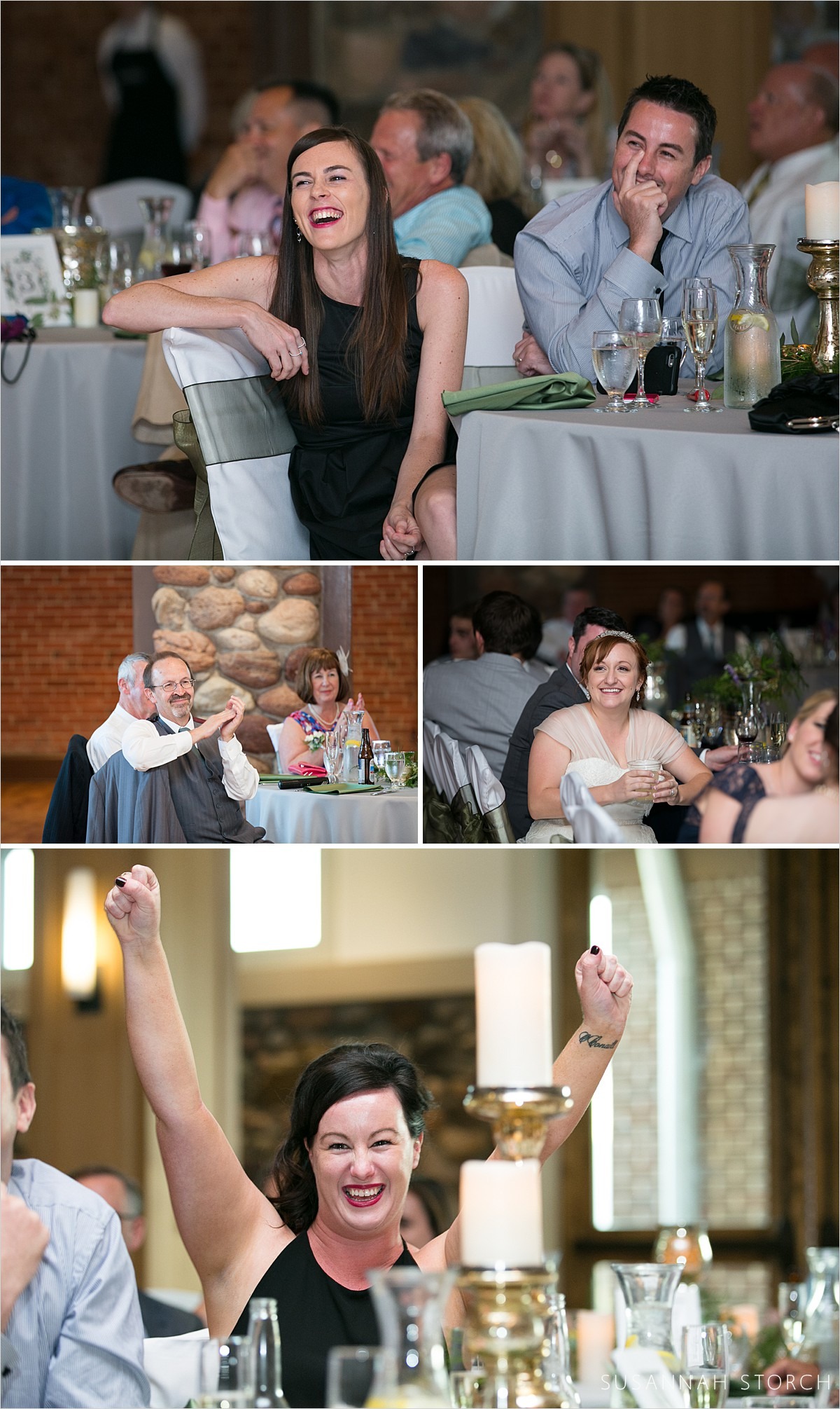 images of toasts during a wedding reception