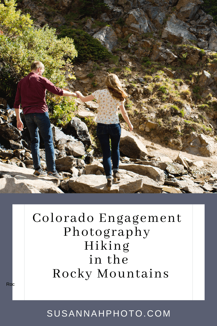 Colorado Engagement Photography Hiking in the Rocky Mountains