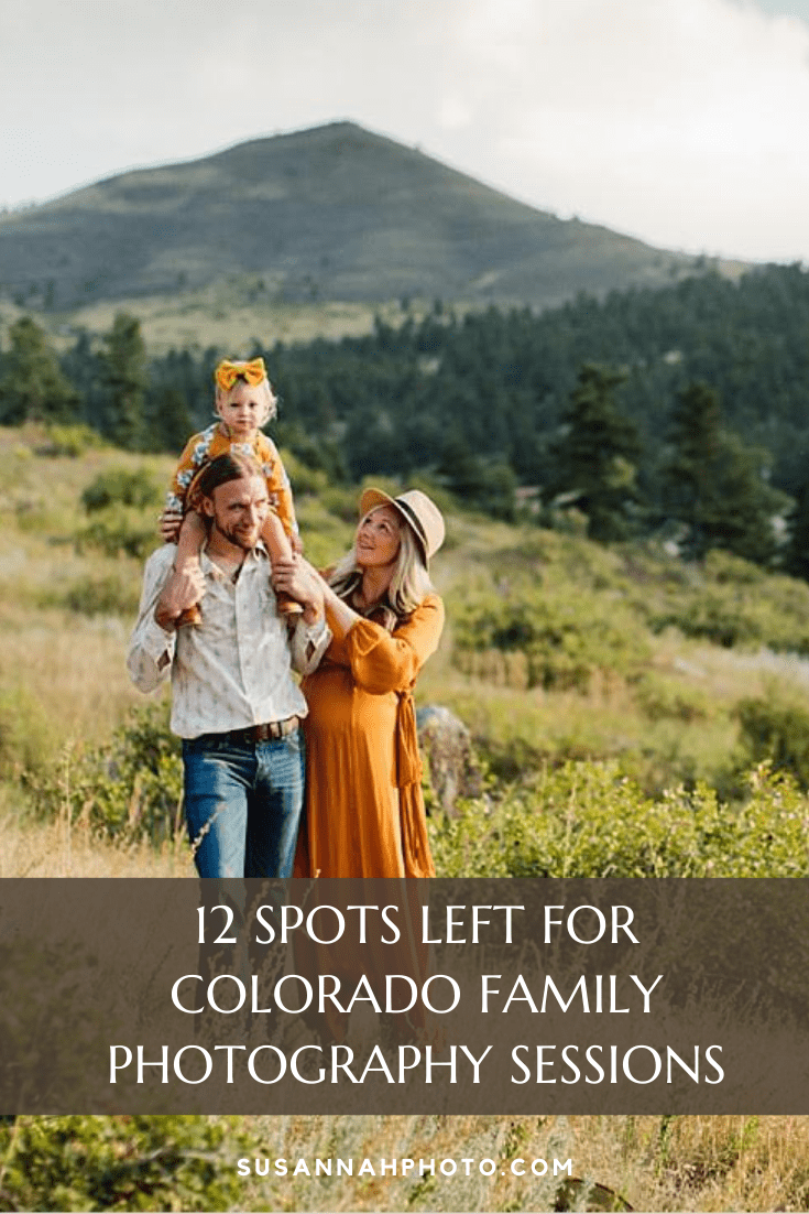 12 spots left for 2020 family photography sessions