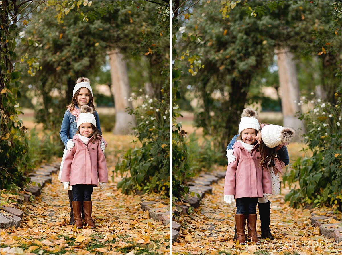 outdoor childrens photography of sisters