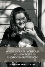 Mom holds newborn baby boy in Loveland, Colorado