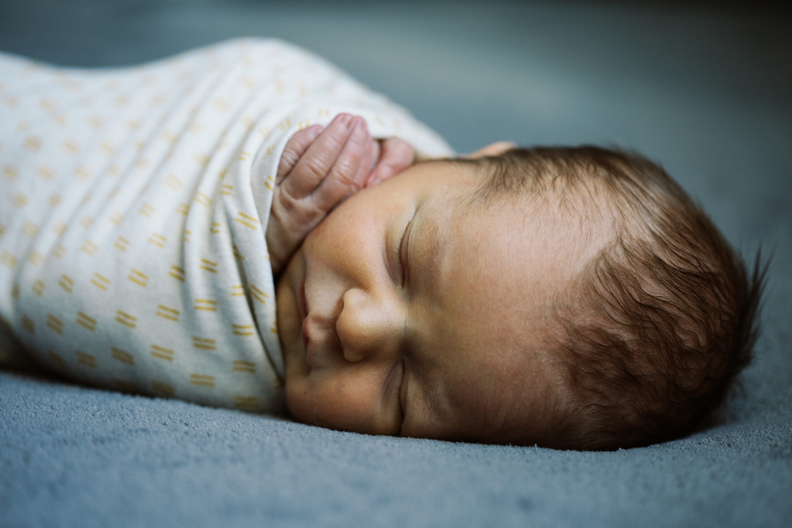 cute sleeping newborn baby photo