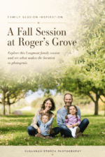 Pinterest pin for a fall family photo session at Roger’s Grove in Longmont, Colorado.