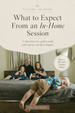 Pinterest pin for a Boulder in-home family session blog post by Susannah Storch Photography.