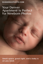 In-home newborn photography in Denver — natural light session in a small apartment